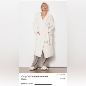 Barefoot Dreams cozychic robe NWT